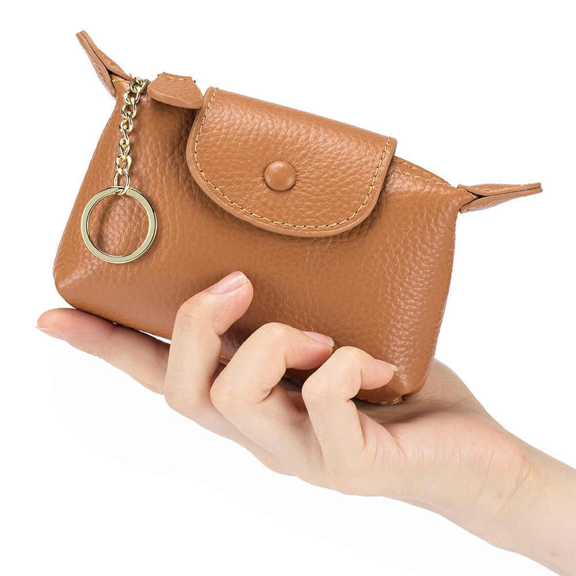 Mini Ladies Wallet Key Holder Short Wallet Handbag Women's Purse Fashionable Compact Size PU Leather