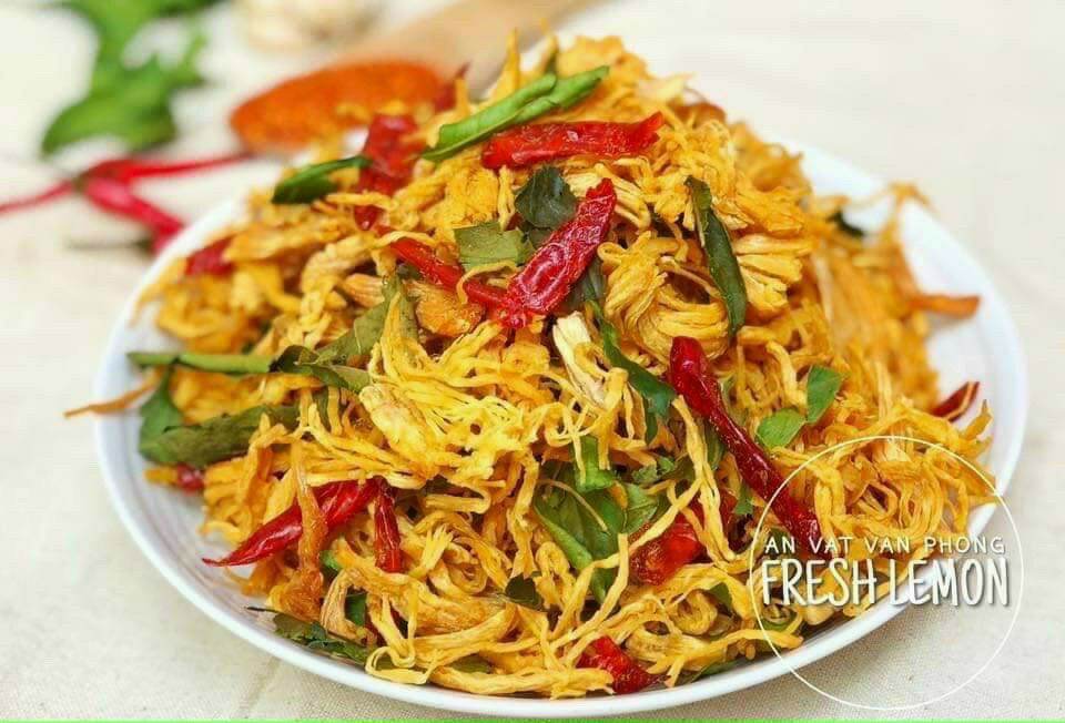 [HCM]khô gà lá chanh Thượng Hạng