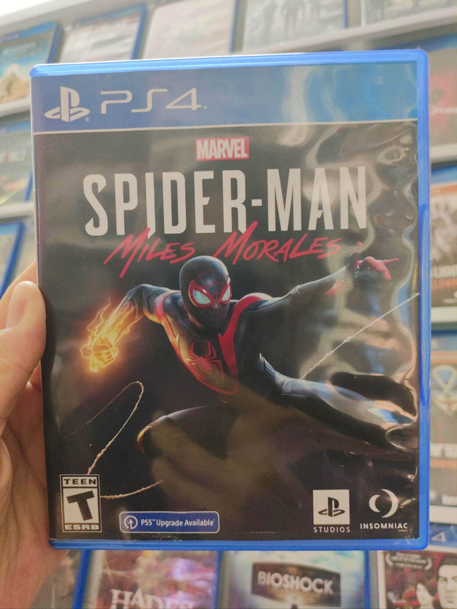 Ps4 Game Disc |   Spider-Man Miles Morales (Black Spider) Spiderman