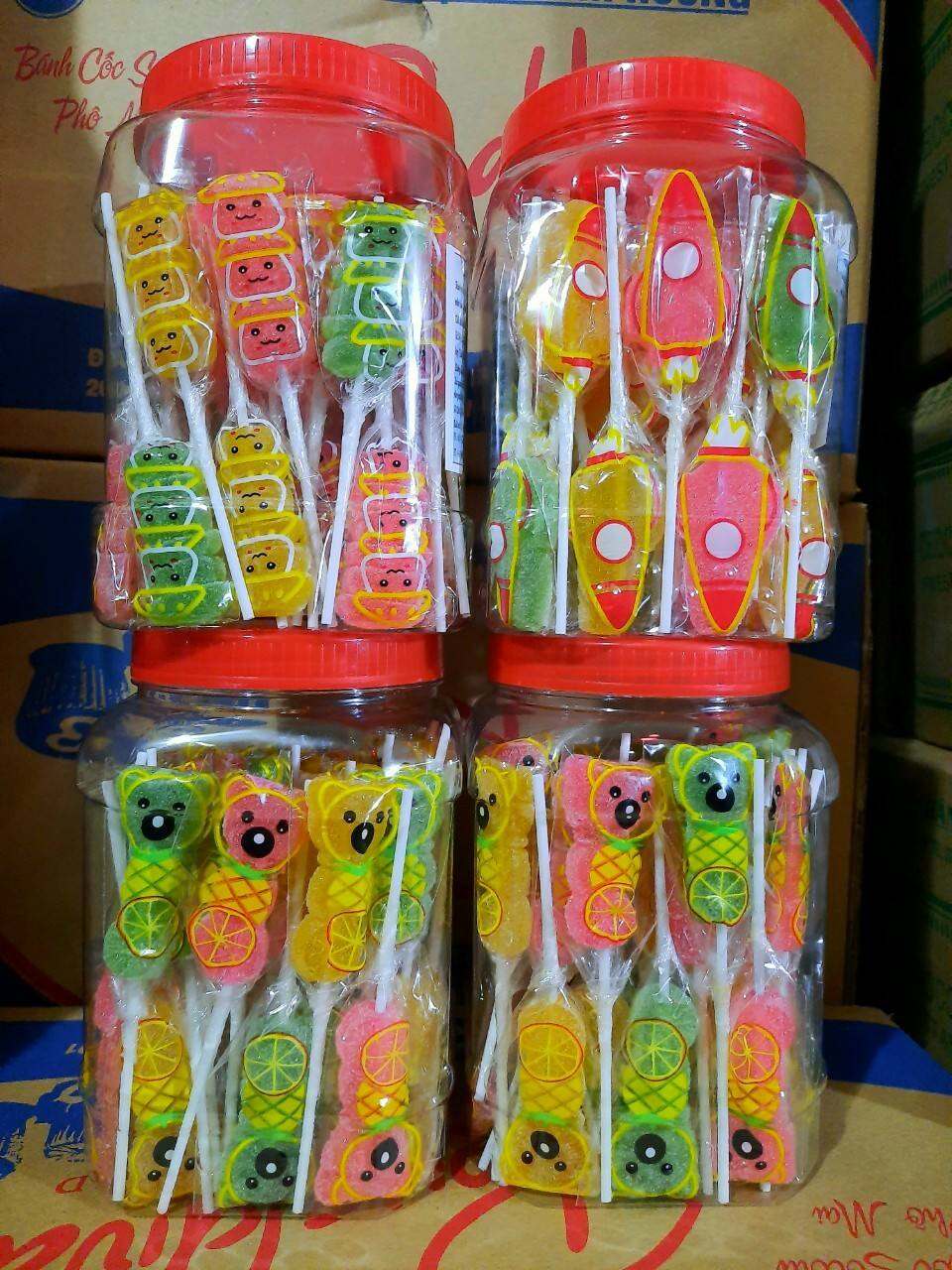 kẹo dẻo hình con THÚ  hủ 50,que -hsd:2023