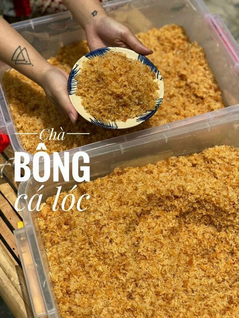 CHÀ BÔNG CÁ LÓC NHÀ LÀM 250GR