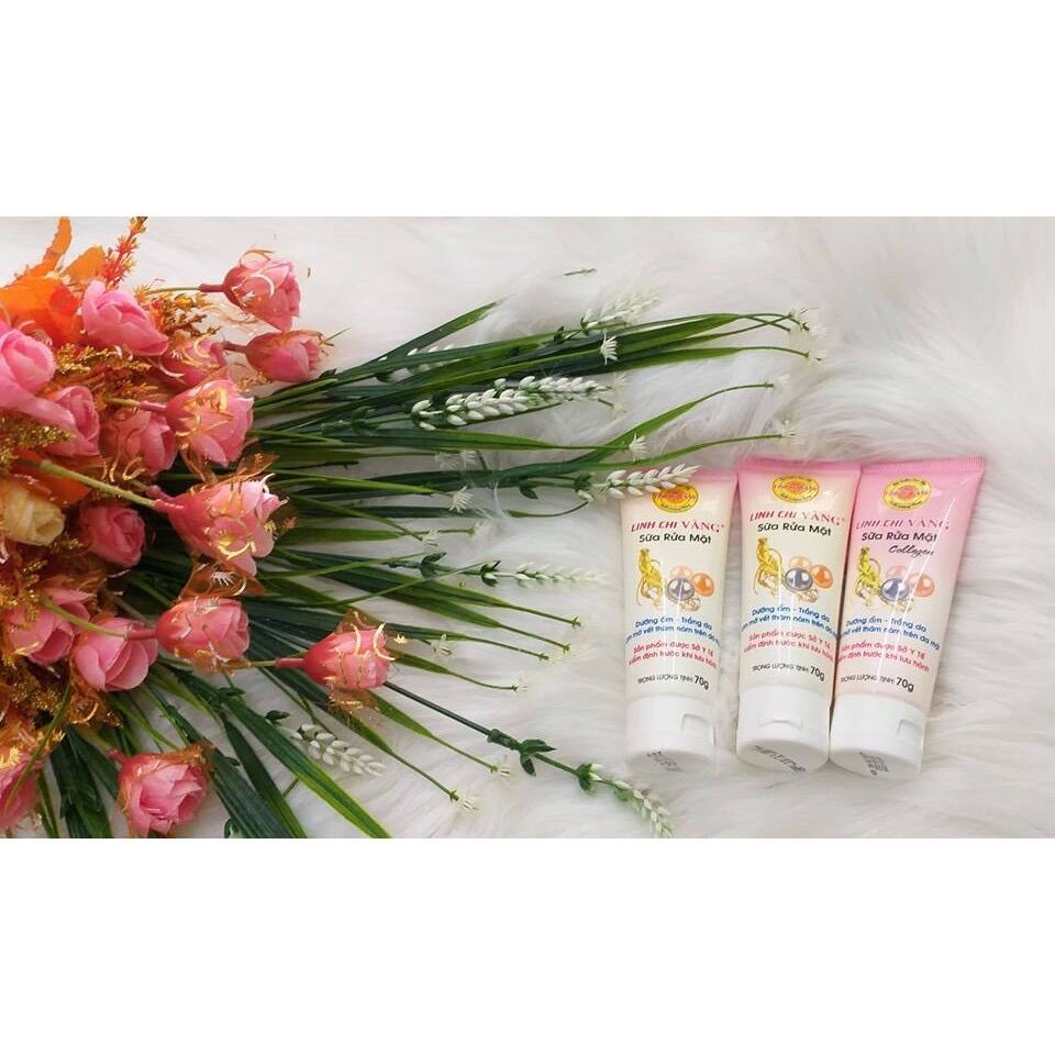 Sữa rửa mặt Linh Chi Vàng collagen