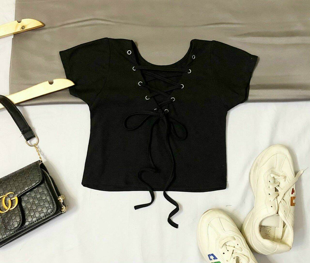 [HCM]ÁO KIỂU CROPTOP ĐAN DÂY