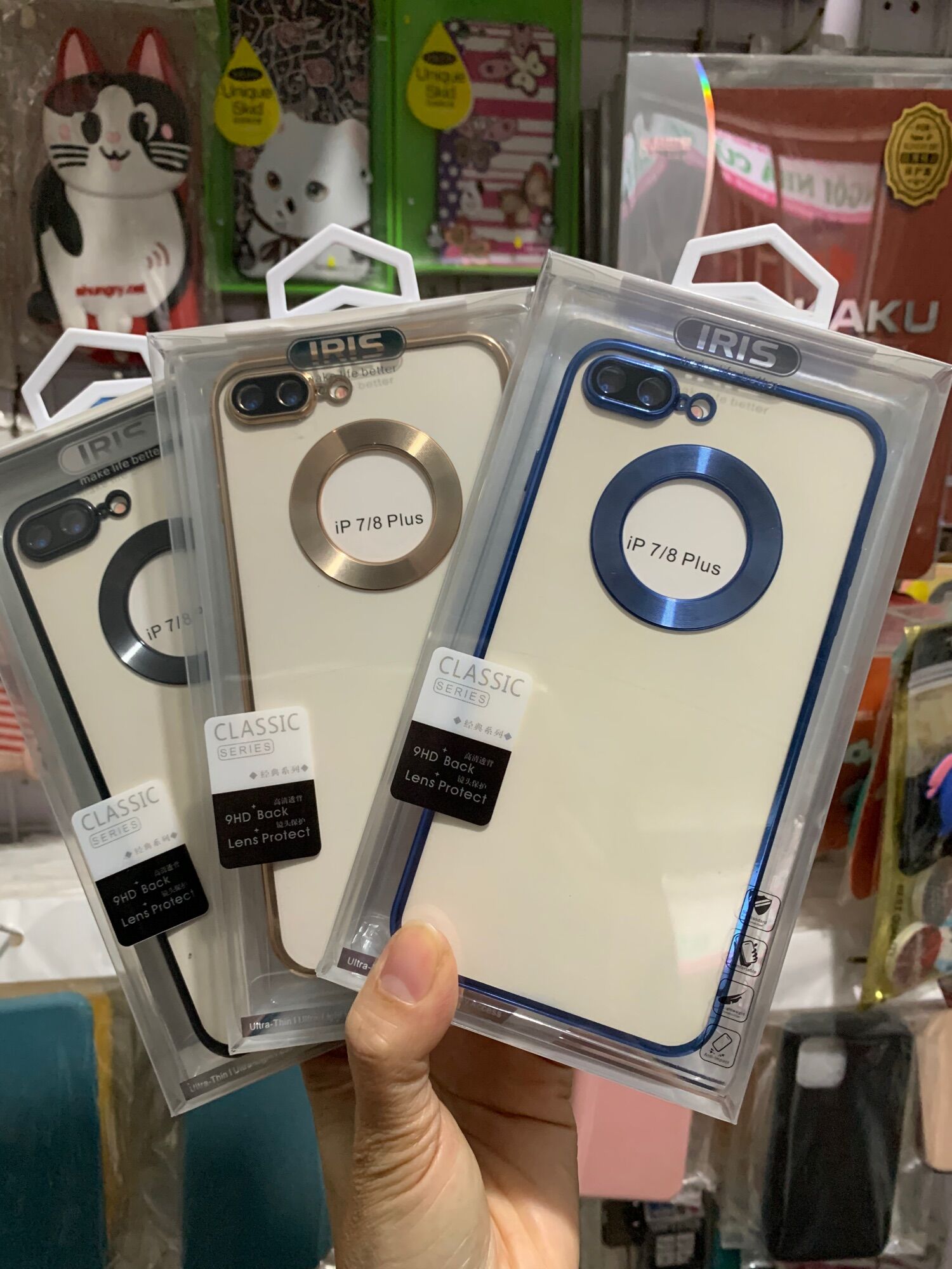 Ốp lưng mạ mầu cao cấp hãng iris iphone 7plus , 8 plus , 7 plus , 8plus