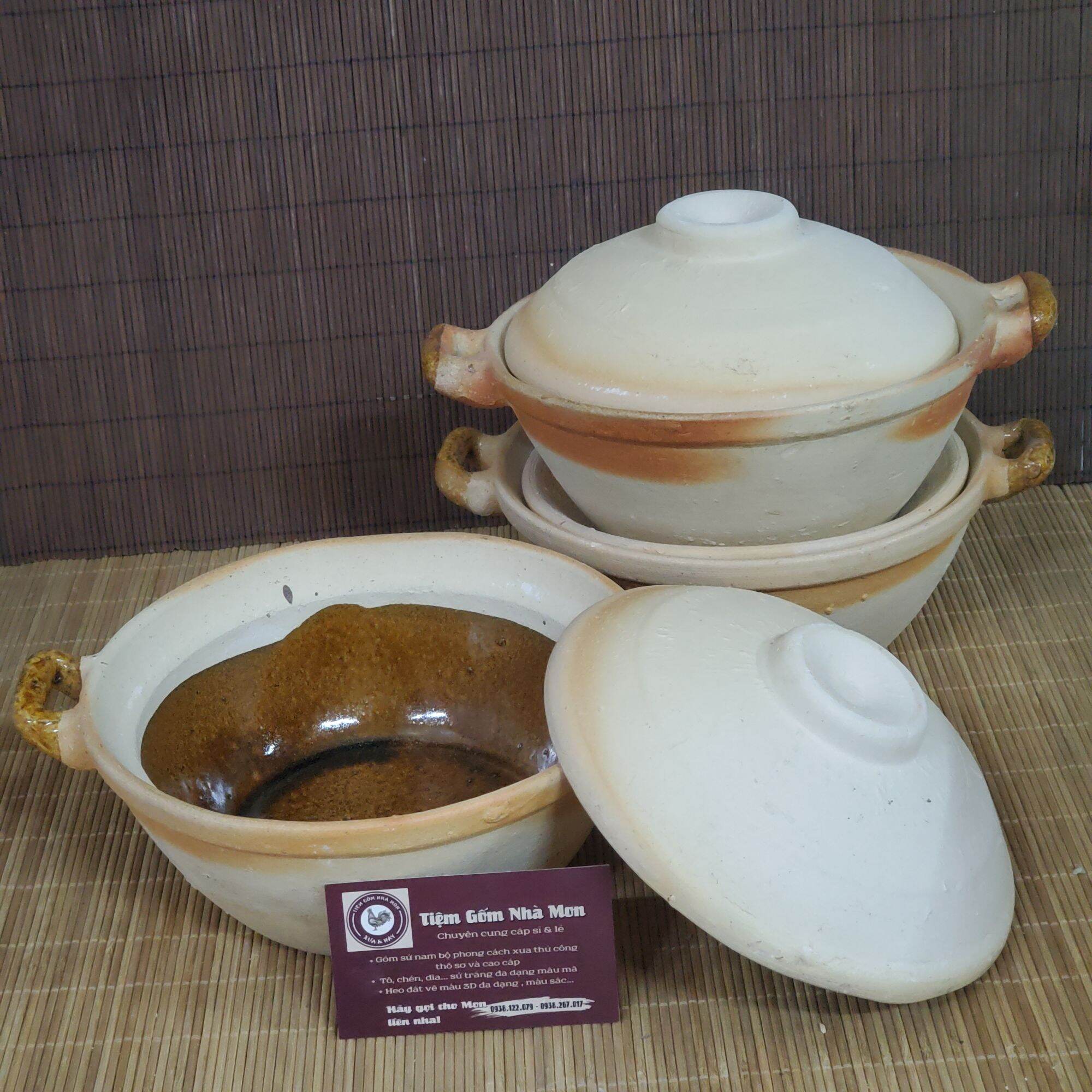 🍀🍀💢🔥NỒI ĐẤT MEN SIZE LỚN 20CM🔥💢🍀🍀(Nồi men như hình 100%)👍 Sỉ sll có sẵn😉
