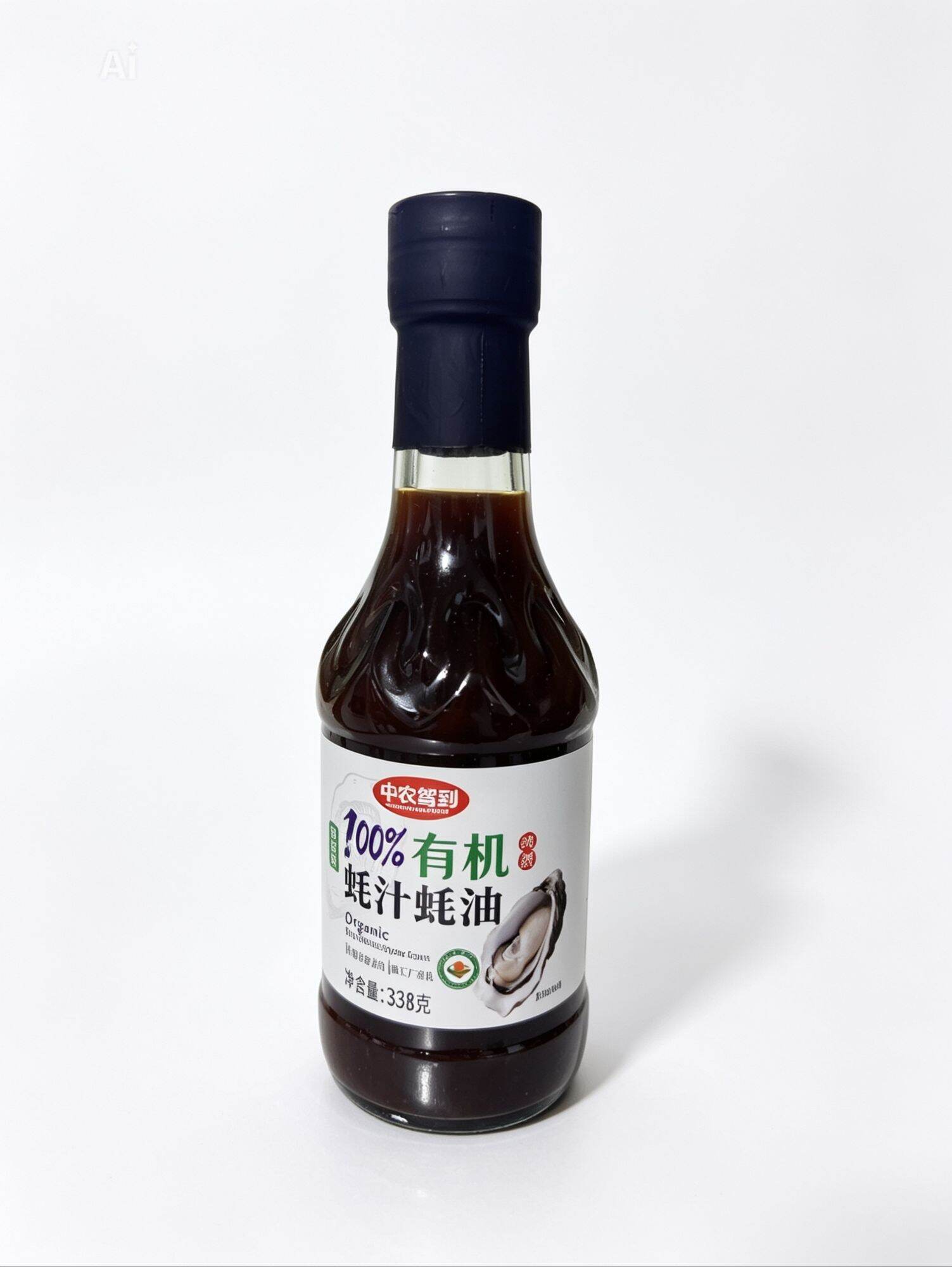 Dầu hào 100% hàu hữu cơ chai thủy tinh 338g