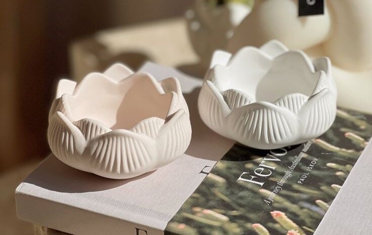 Cốc Hoa Sen Đựng Nến Tealight Nến Thơm - 9293store