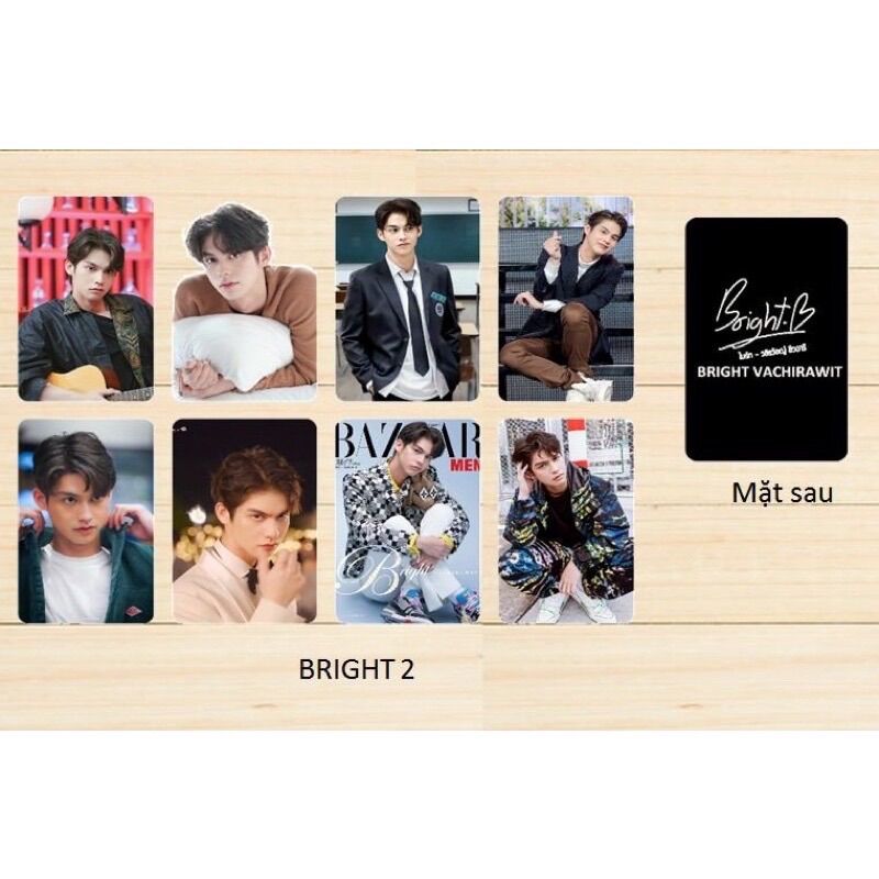 Set 8 ảnh bo góc idol Thái Lan BRIGHT VACHIRAWIT