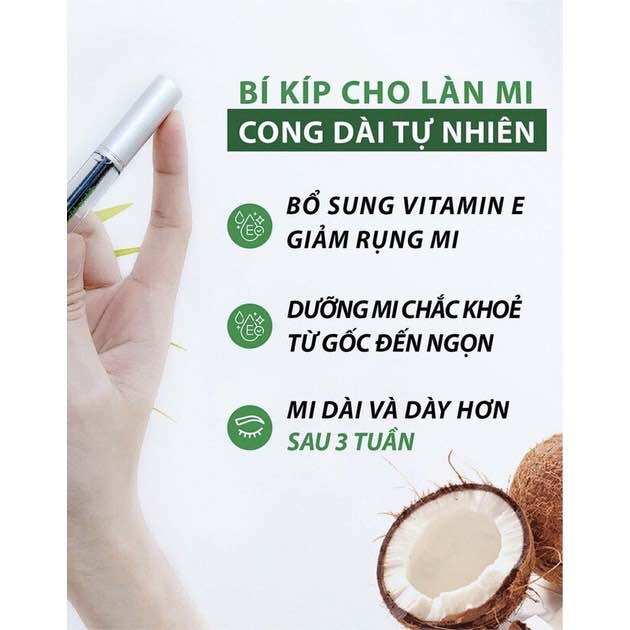 DƯỠNG MI DÀI DẦU DỪA NGUYÊN CHẤT 10ml