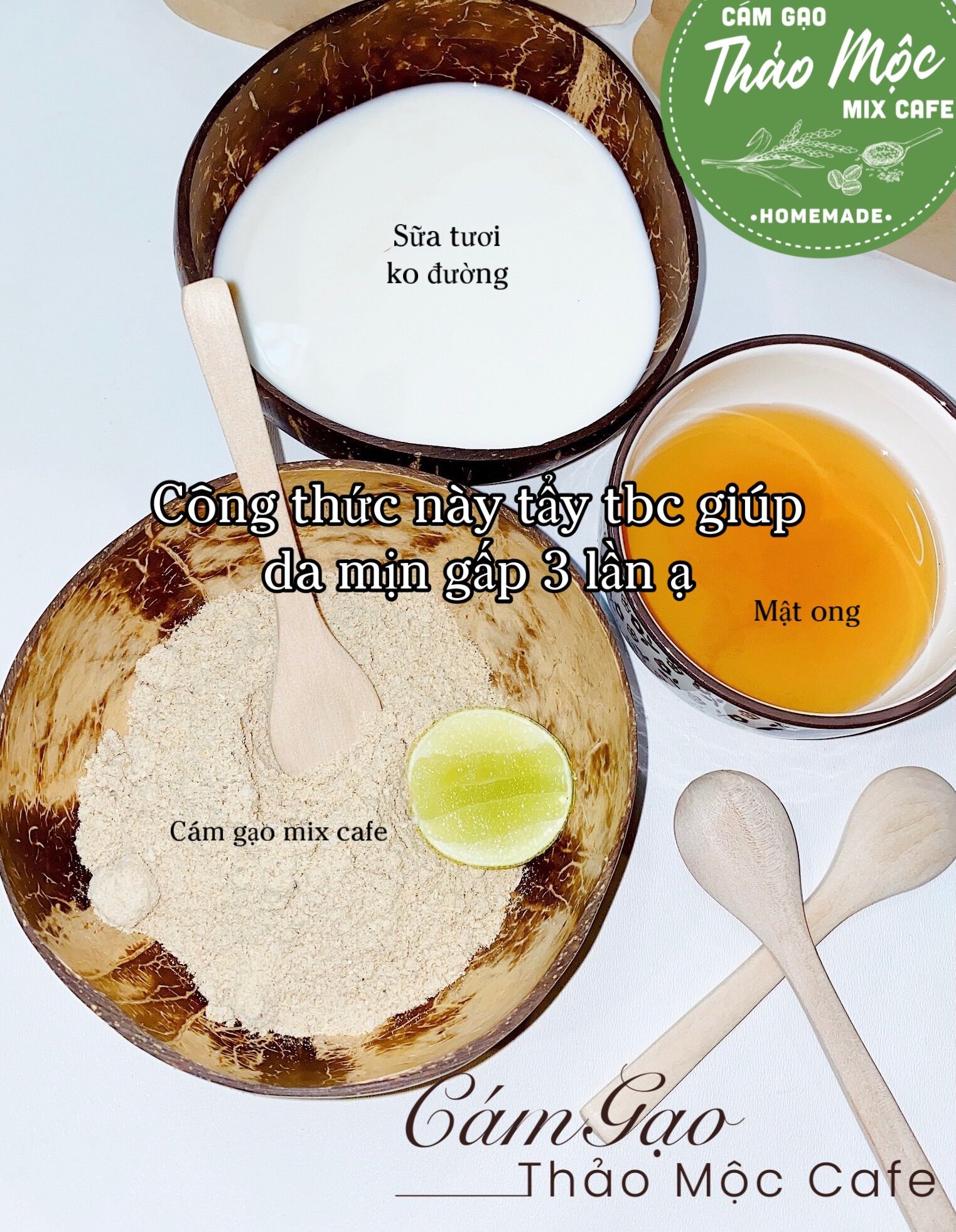 CÁM GẠO THẢO MỘC MIX CAFE - TÚI 1 KÝ