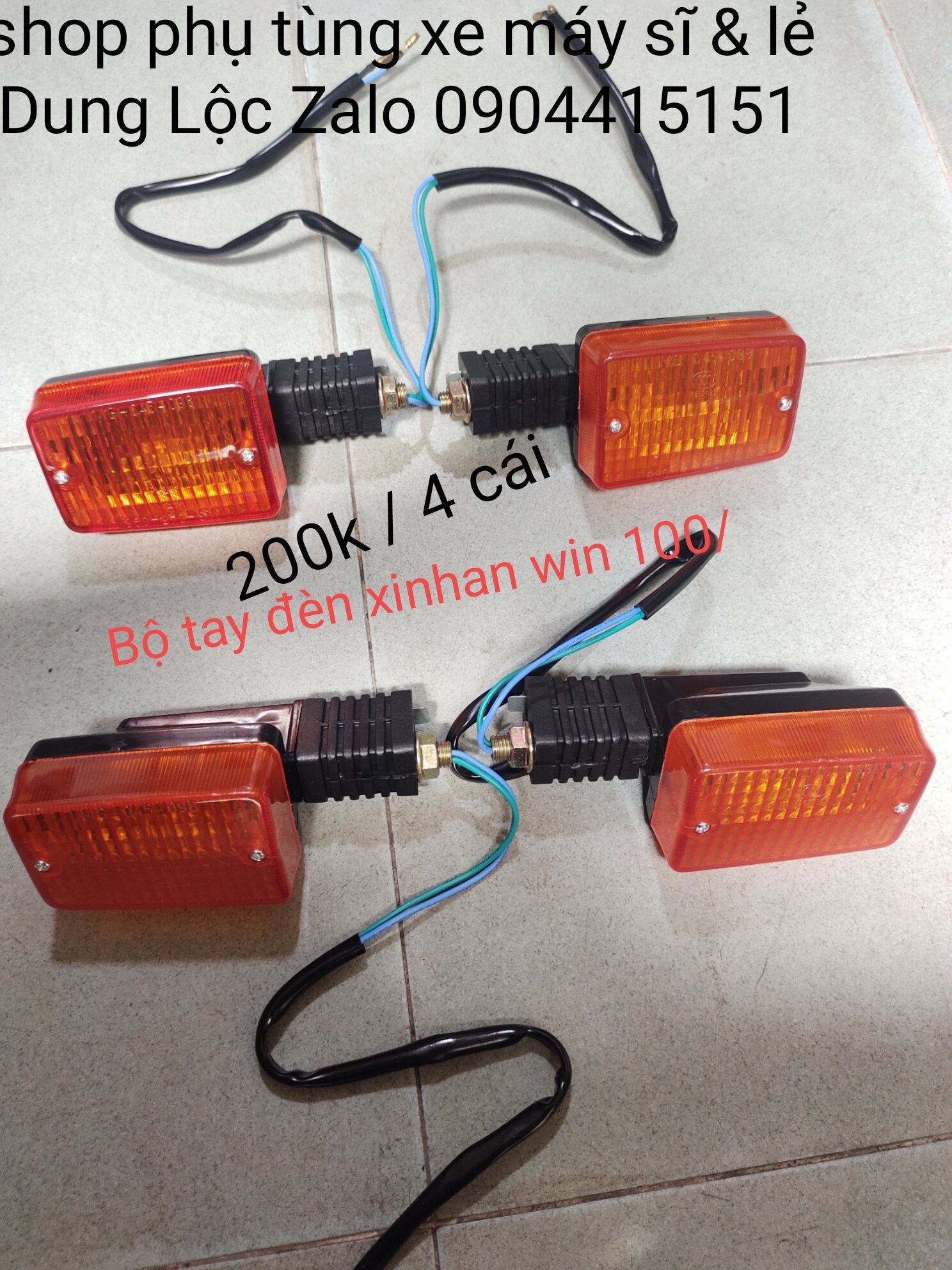 Bộ xinhan trước và sau honda win 100cc