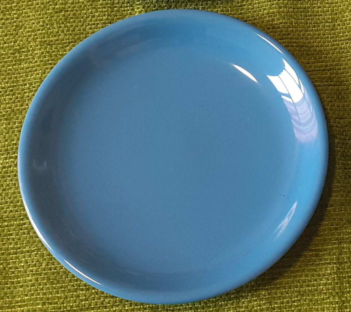 Đĩa gốm sứ màu xanh 15cm