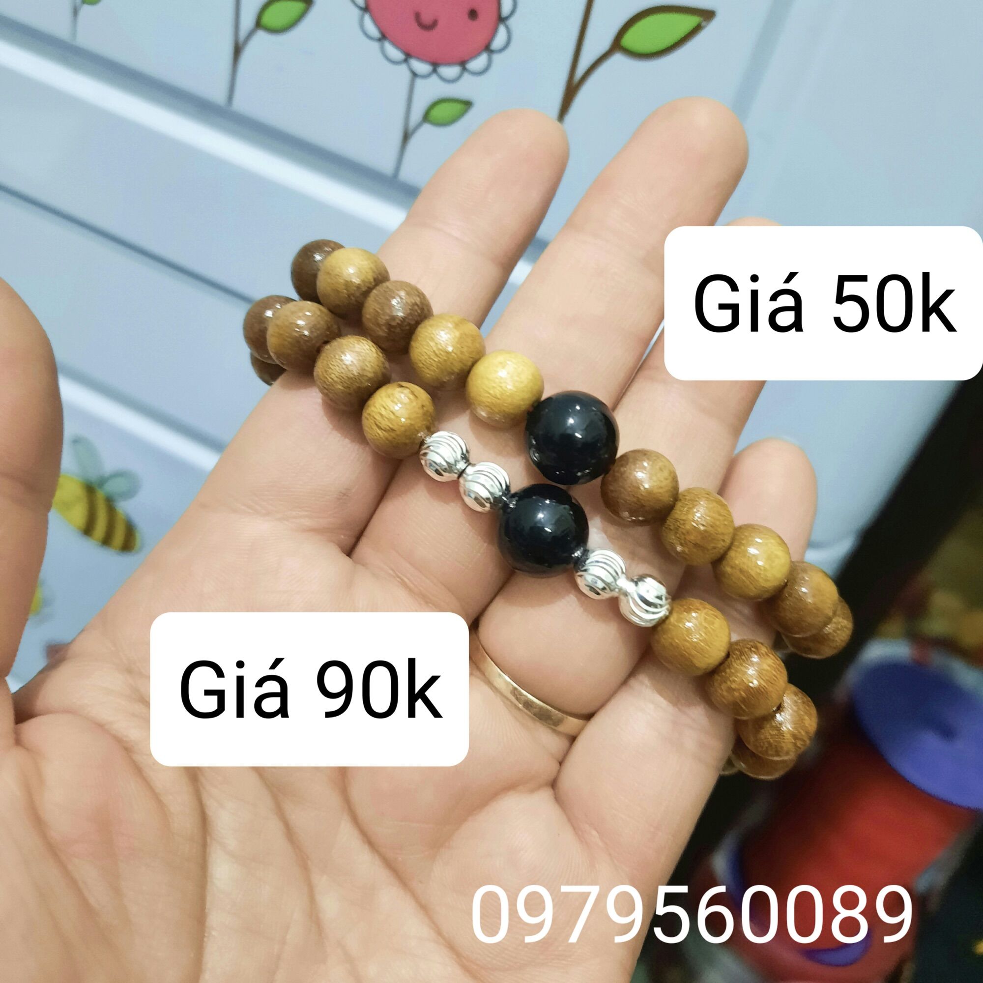Vòng dâu tằm người lớn đính đá