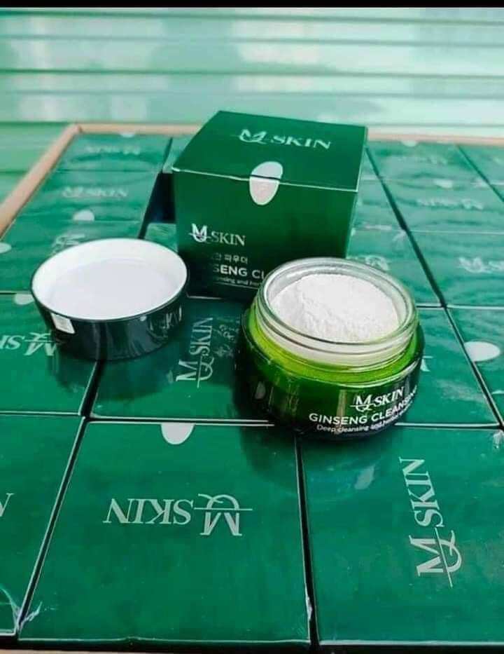 bột rữa mặt nhân sâm mq skin.