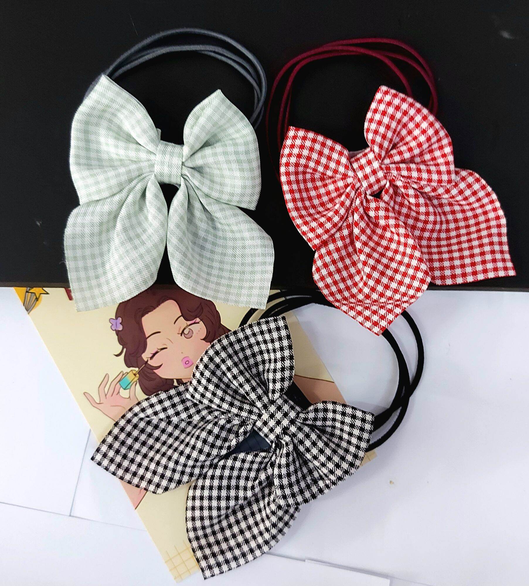 Combo 10 cái cột tóc nơ xinh xắn