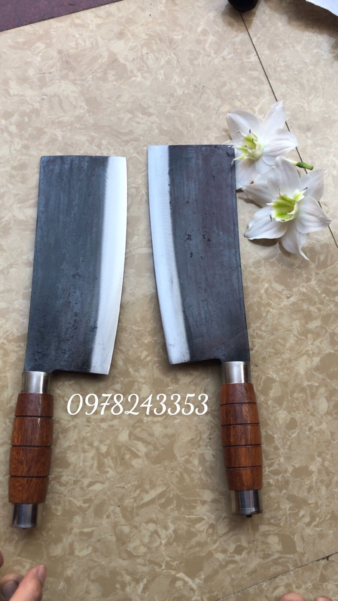 Dao chặt xương chặt gà vịt dáng phở chuẩn chất nhíp
