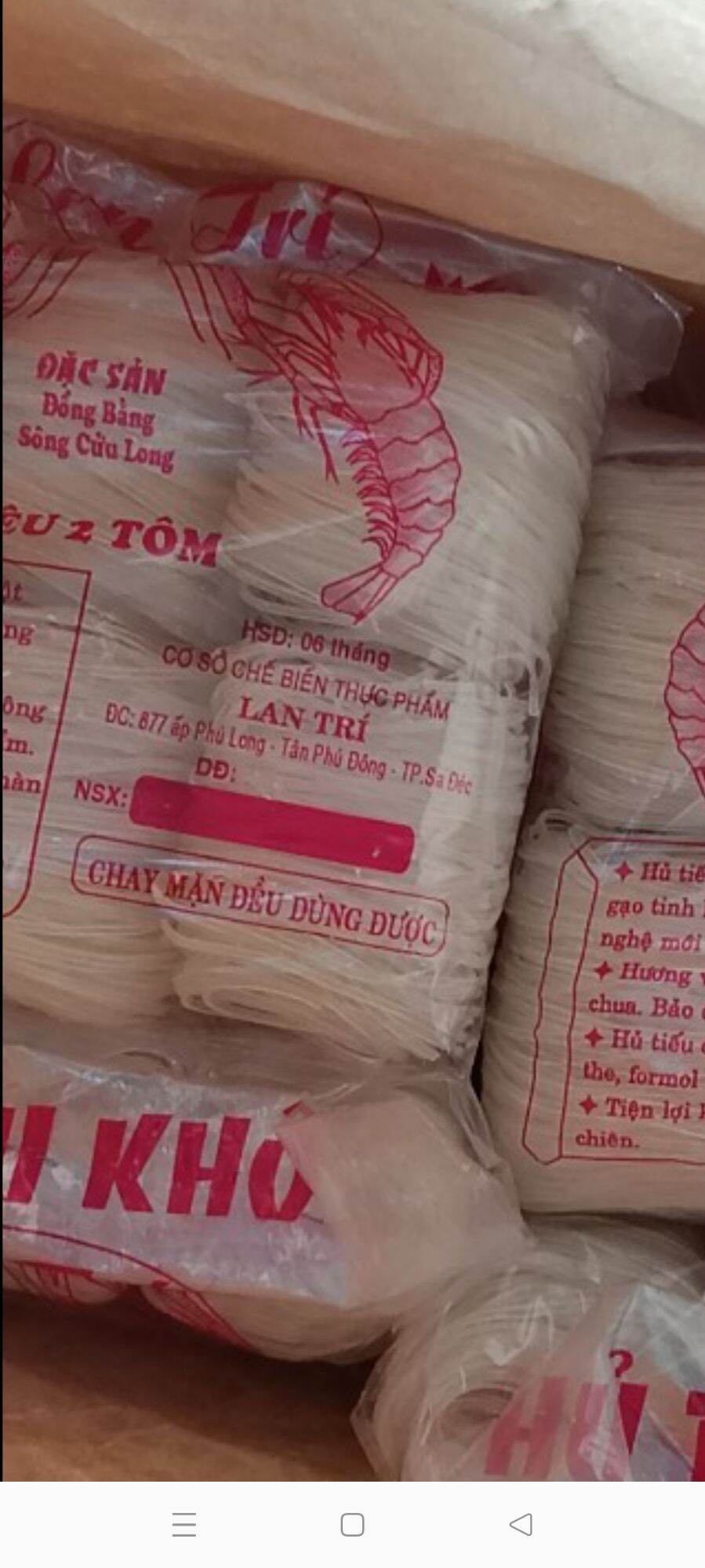 HỦ TIẾU KHÔ SA ĐÉC 1 KG (khoảng 12 vắt)