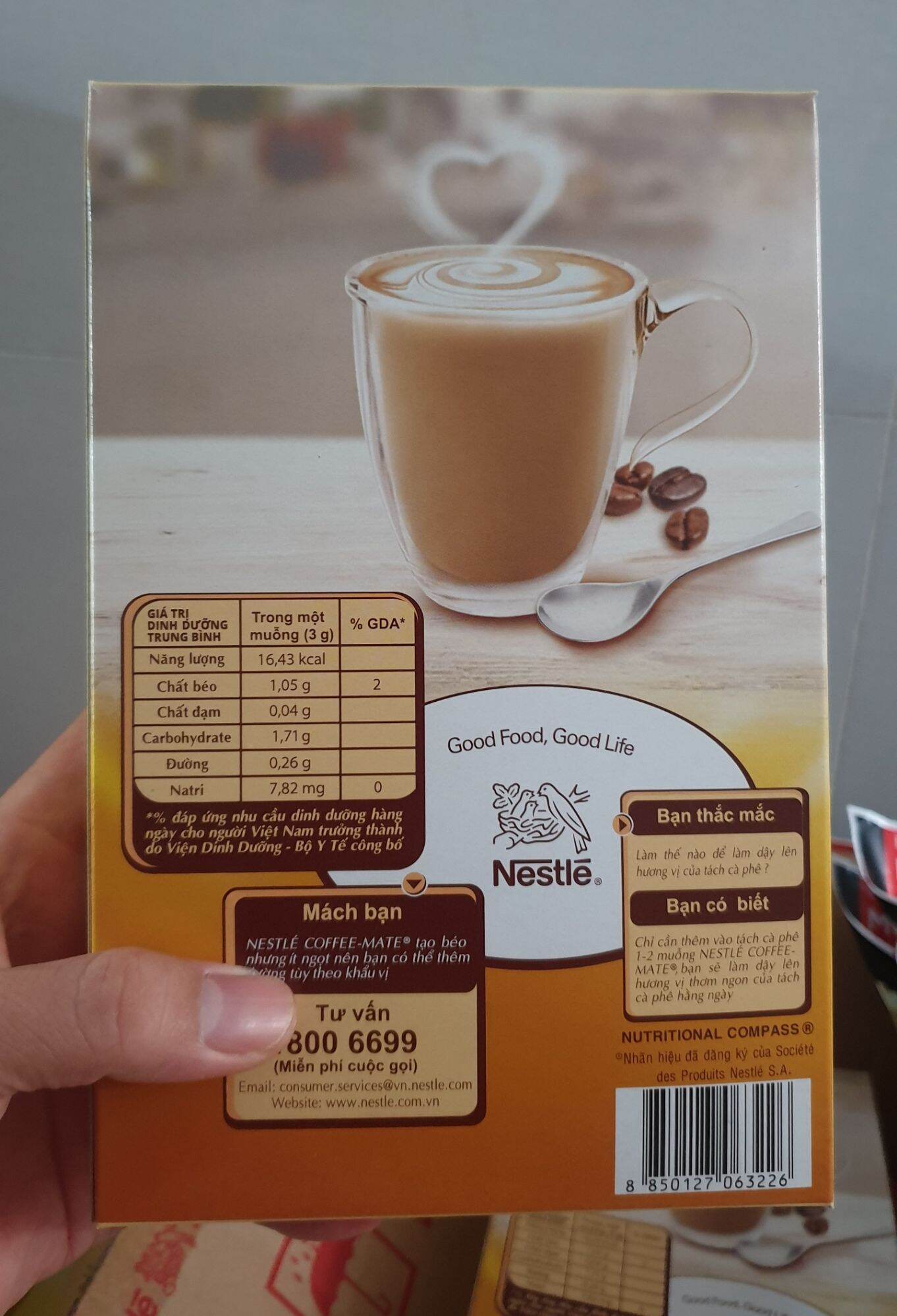 Bột kem pha cà phê Nestlé Coffee Mate (Hộp 450g)