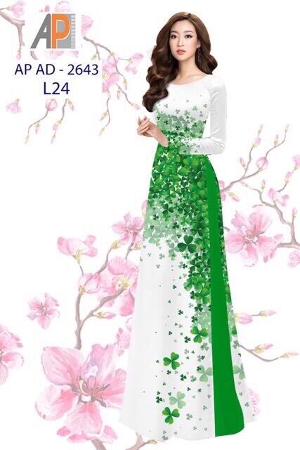 Vải áo dài cỏ ba lá