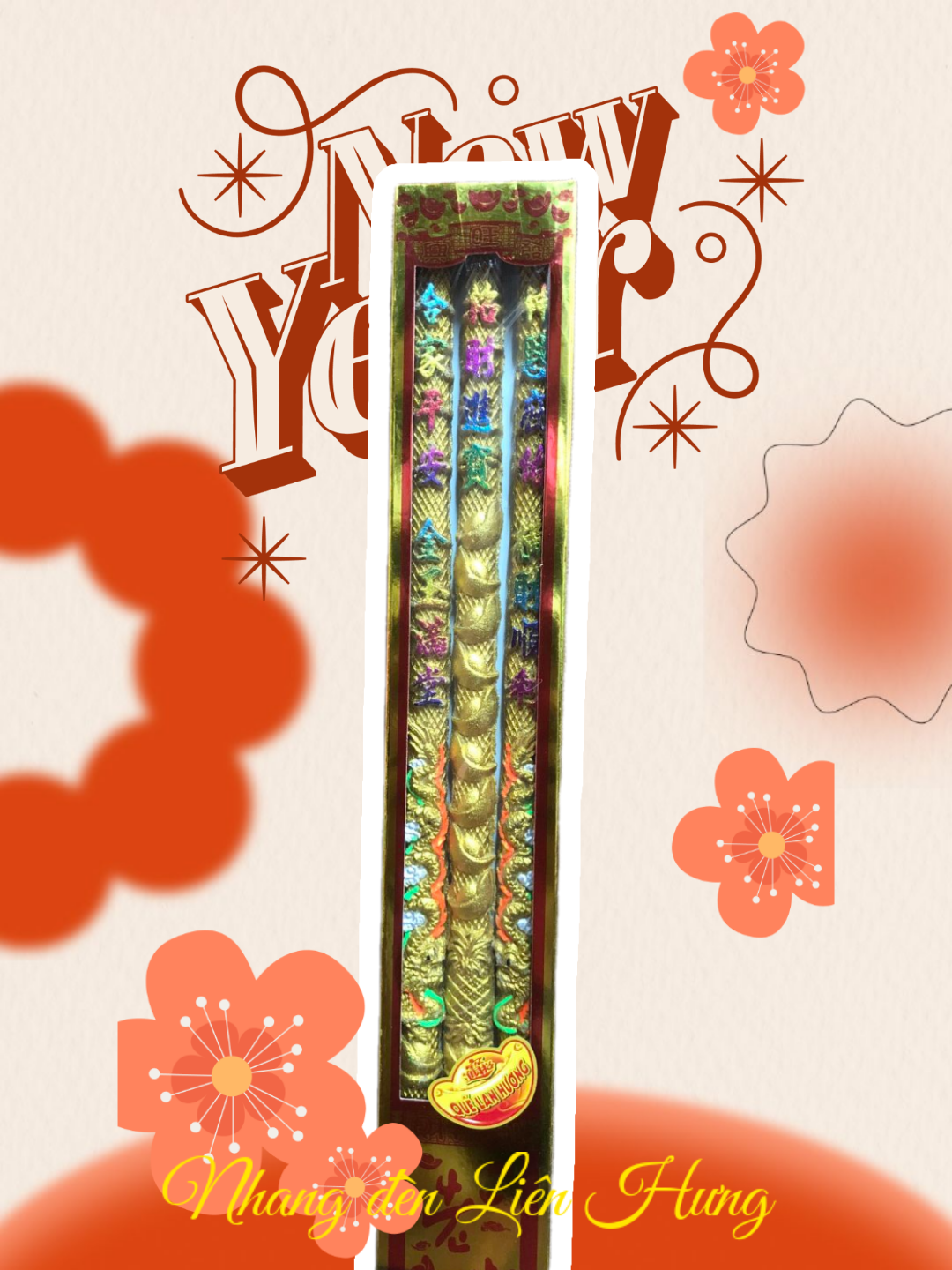 Nhang 3 cây rồng thơm trầm