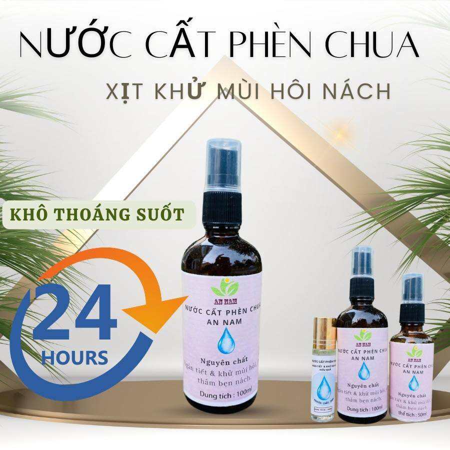 Xịt khử mùi - nước cất phèn chua - ngăn tiết mùi khử mùi hôi nách - chân tay hiệu quả