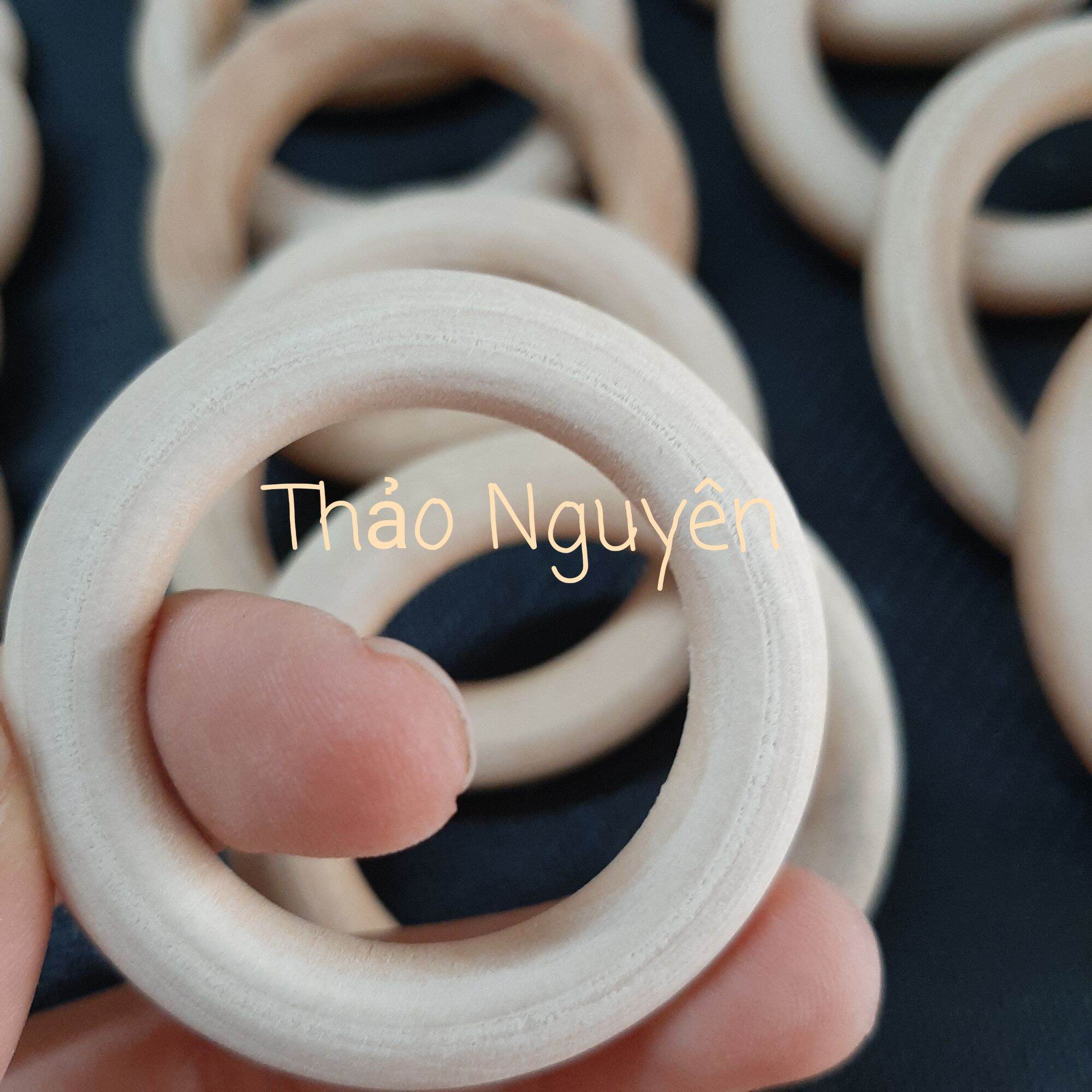 Vòng gỗ làm macrame, nhiều kích thước.