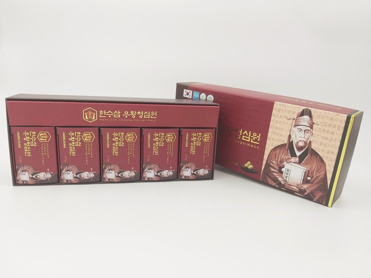 An cung ngưu Hoàng Thanh Tâm Hàn Quốc 5 viên hộp