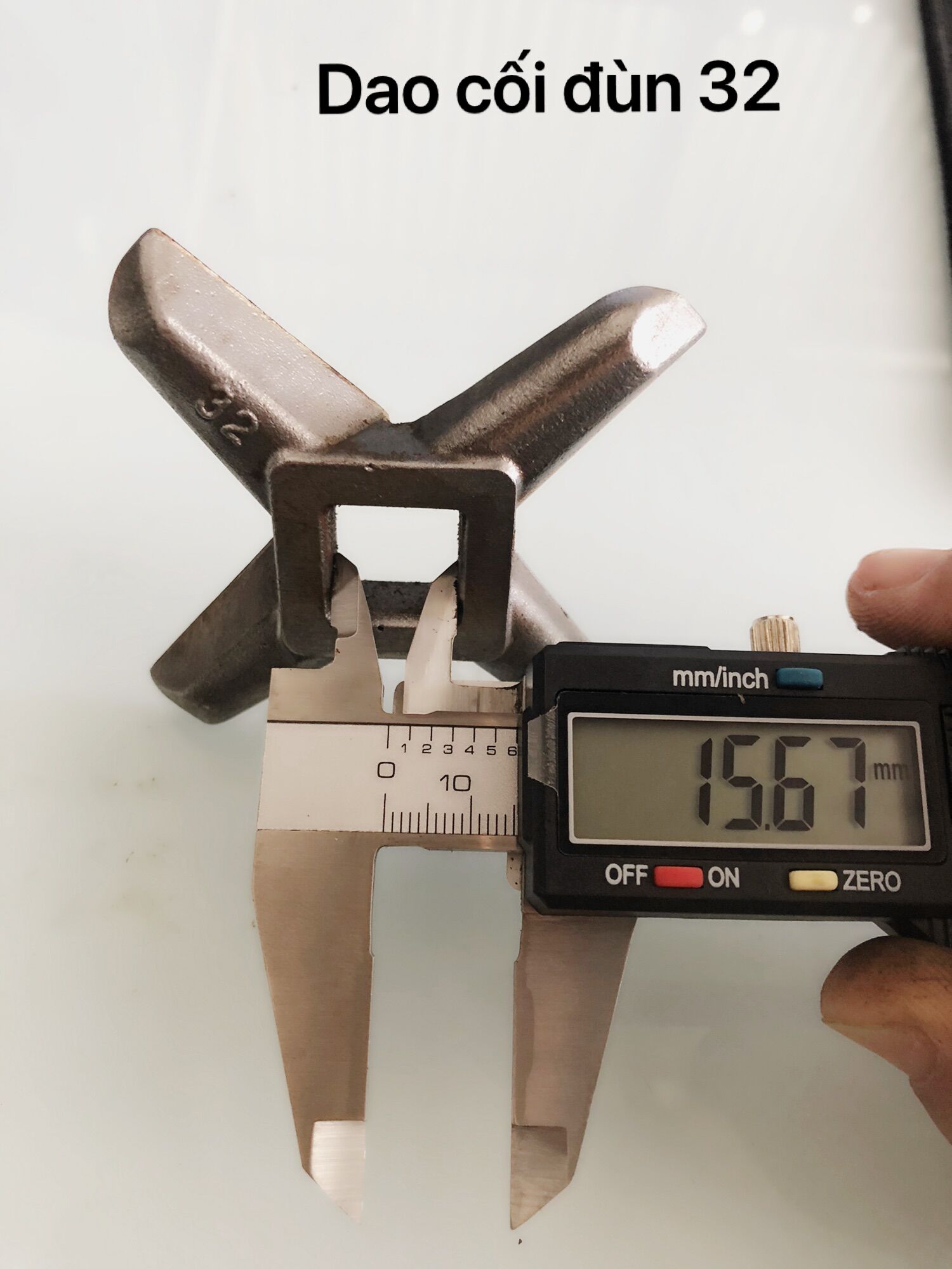 Dao đầu đùn thịt cối 32 - phụ kiện máy say đùn thịt , dao cối 32