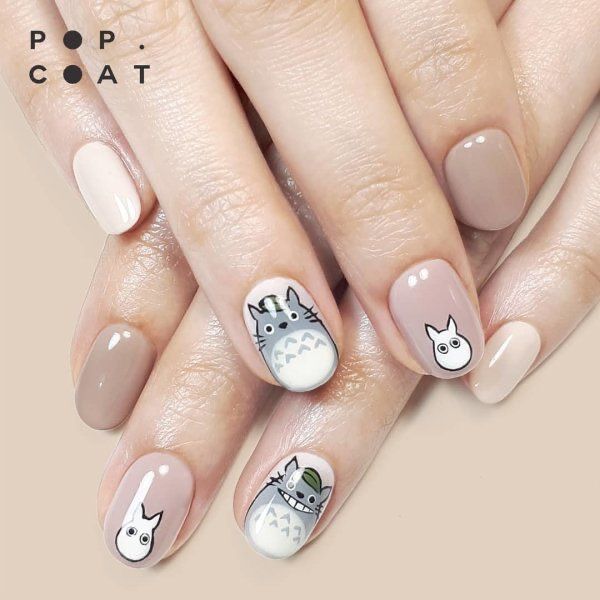 Nail box vẽ TOToro thiết kế theo size móng khách ib gửi size
