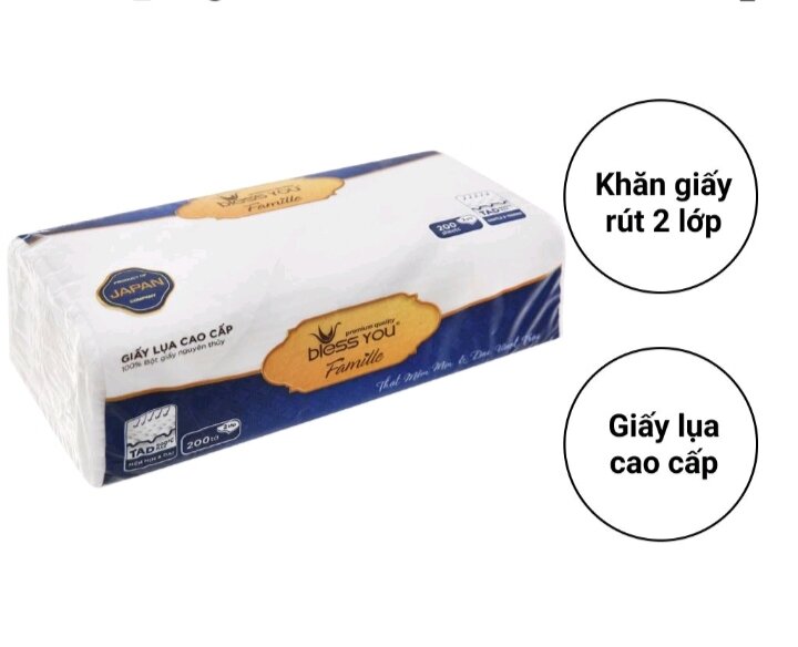 KHĂN SOFTPACK BLESS YOU FAMILLE 200 TỜ