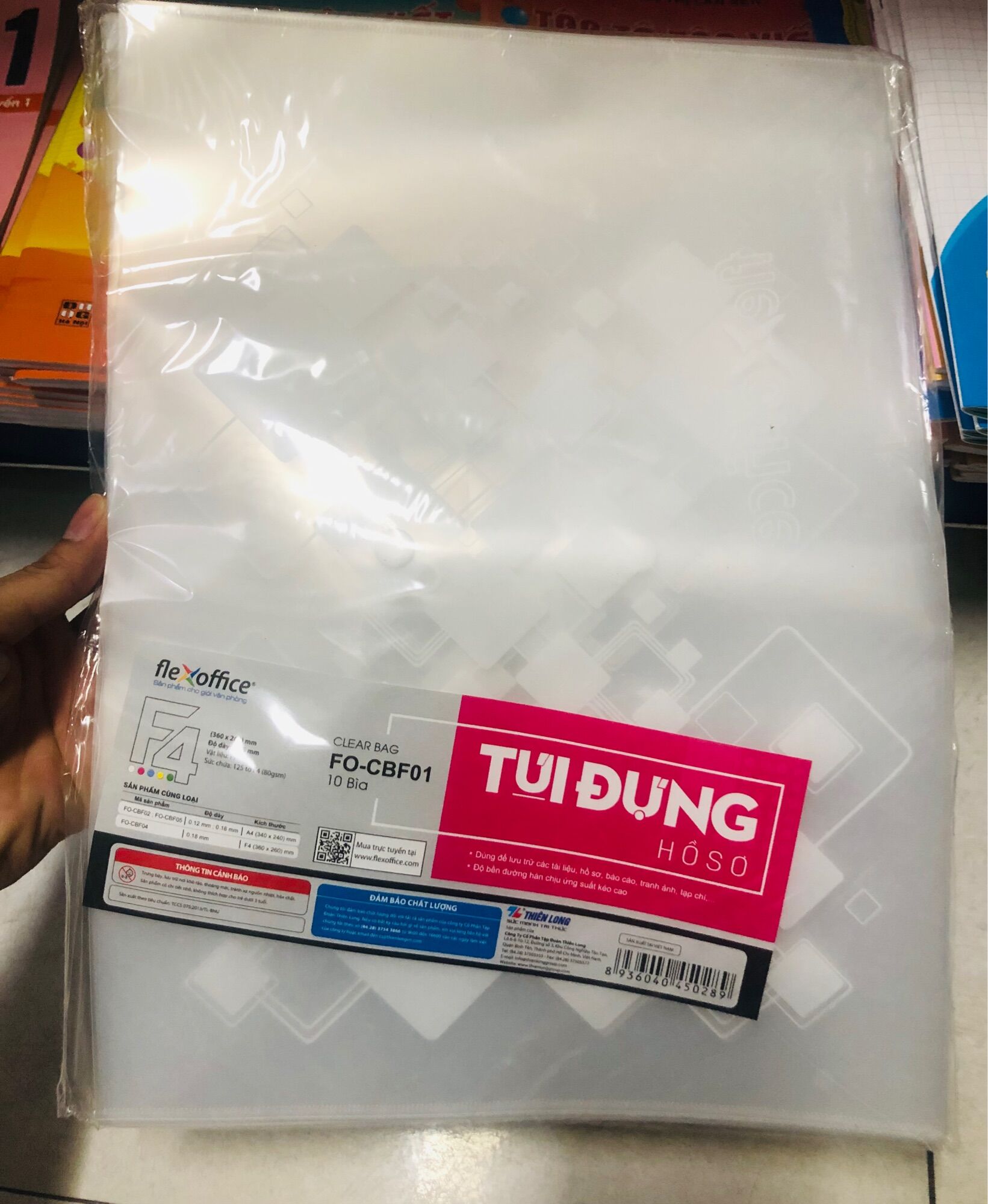 Túi clear bag dày