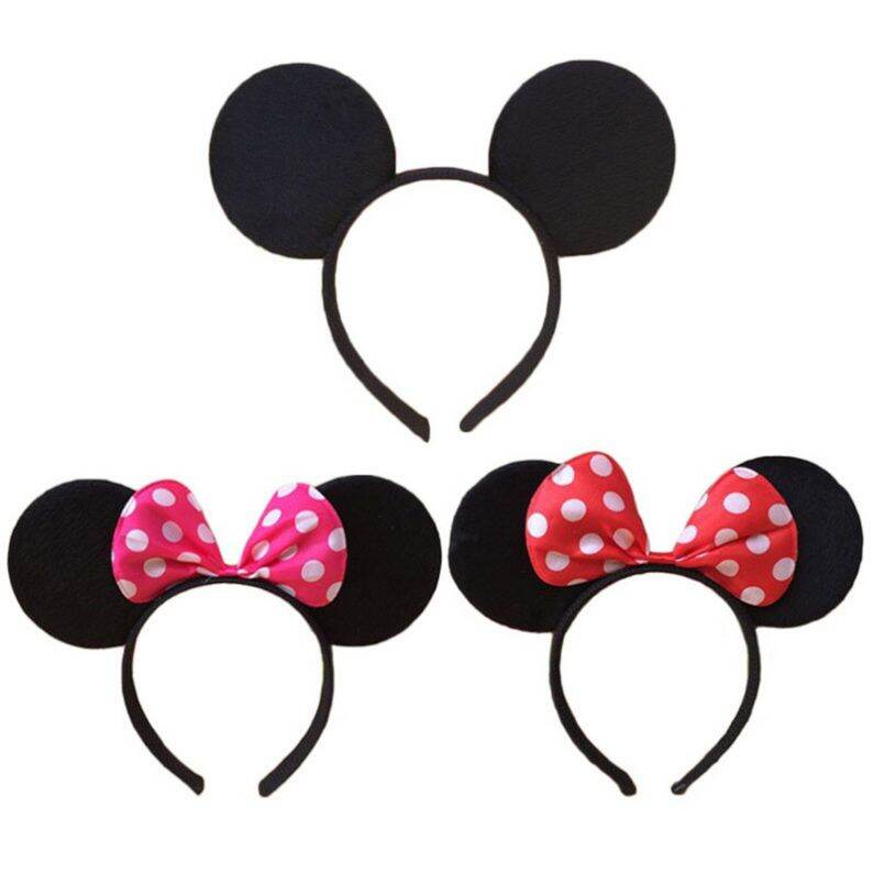 Cài tóc tai chuột Micky có nơ hoạt hình dễ thương cho bé gái-- SUBO SHOP