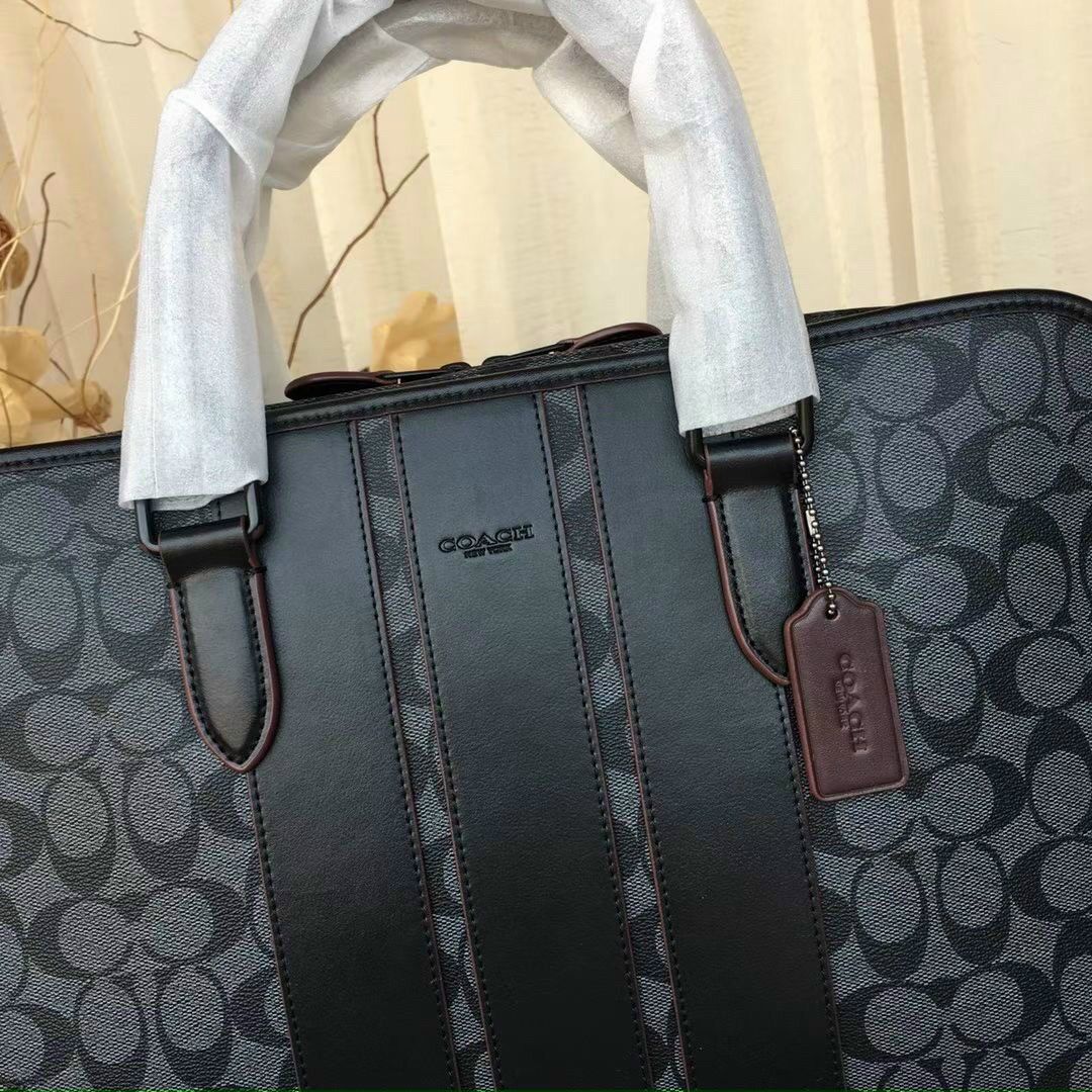 Cặp táp nam Coach công sở da thật siêu bền