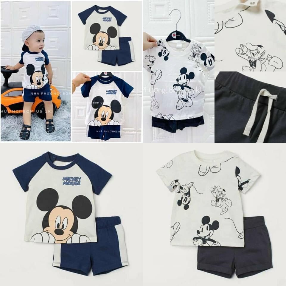 Set 2 bộ Mickey HM cho bé trai cực đẹp