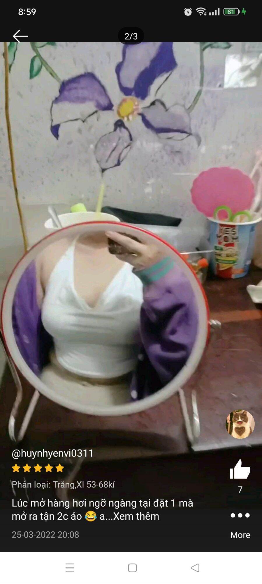 Áo yếm cổ đổ Hằng Sumi-Hsumi Bigsize