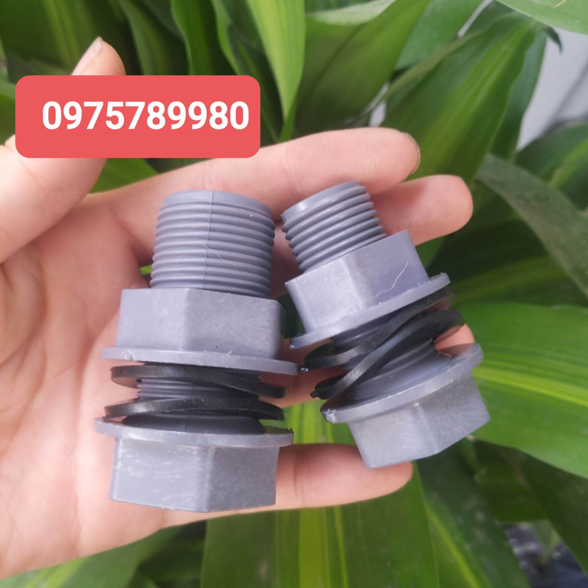 Ốc siết bồn nhựa PVC phi 21,27