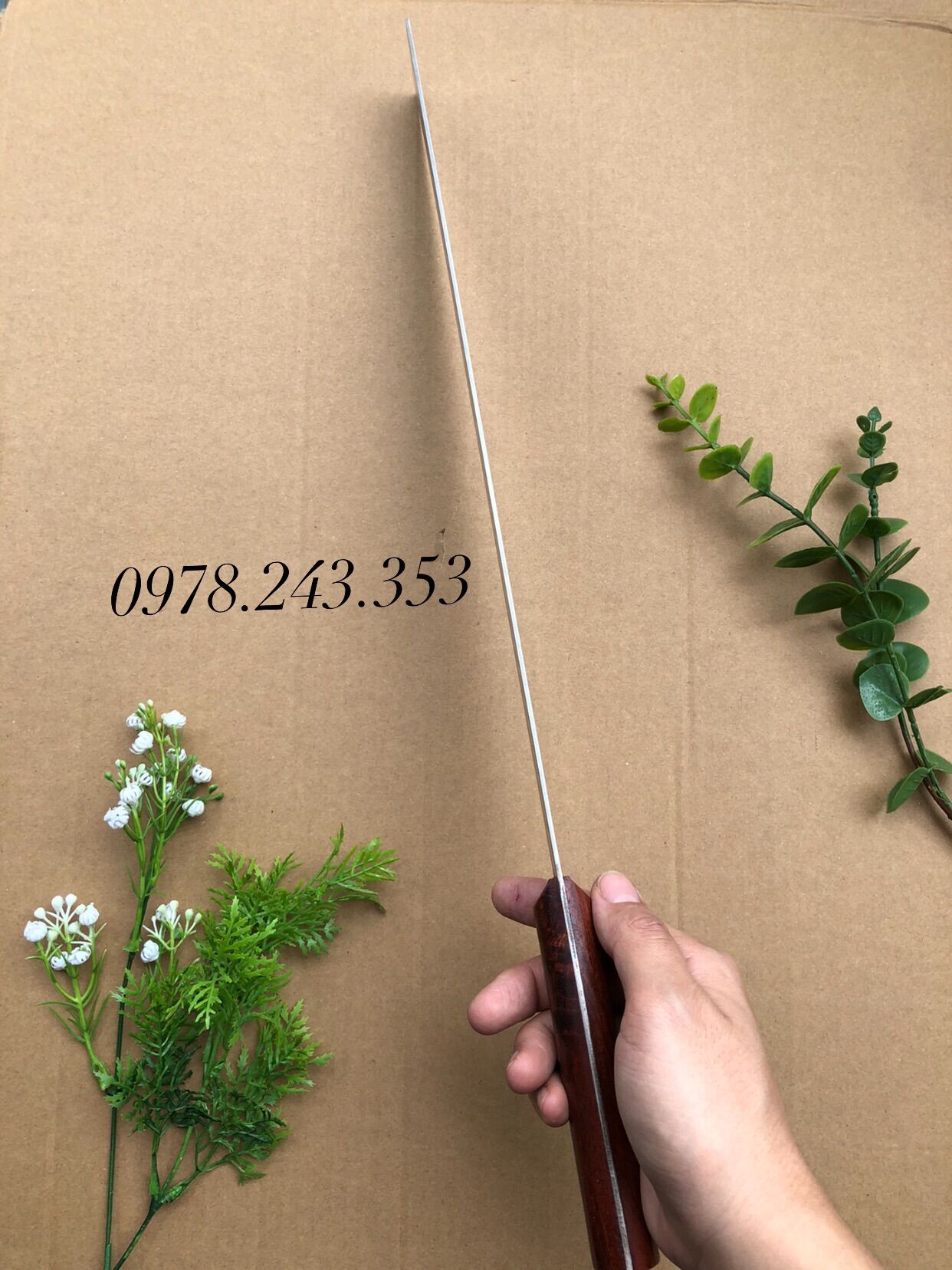 Dao thái thịt bổ dưa 35cm hoa quả
