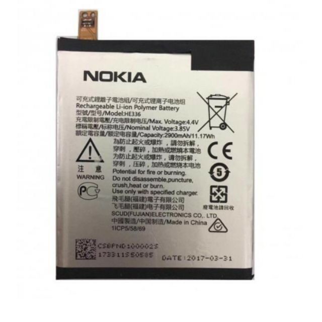 Pin điện thoại nokia 3.1 / 5 2017 / he336 xịn