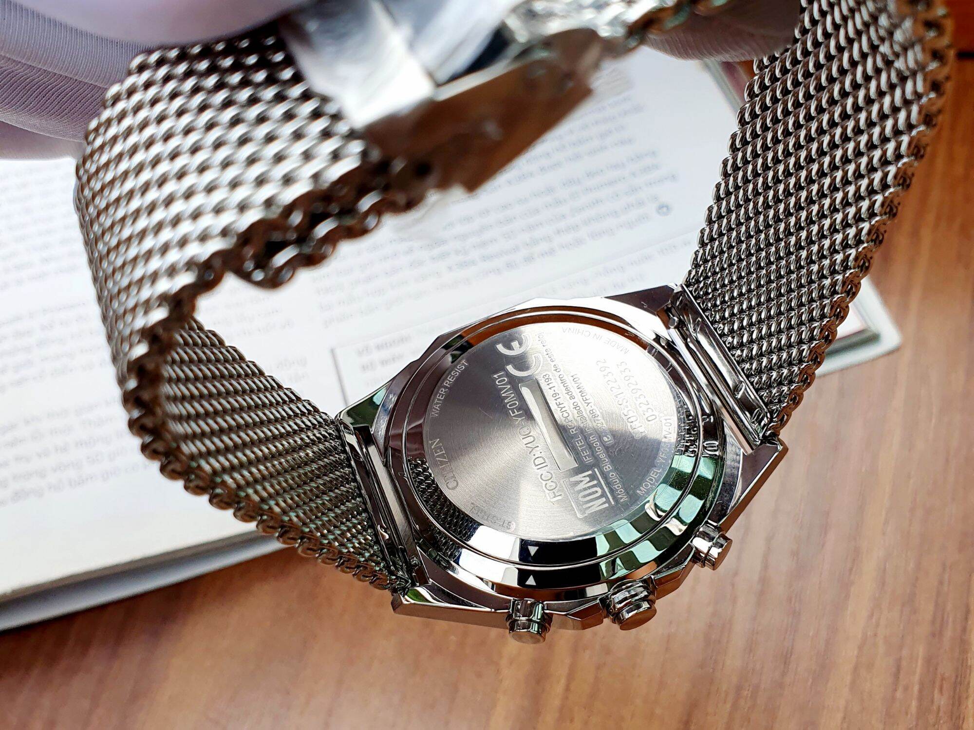 Citizen CX0000-71A Bluetooth Mesh Band Silver Size 42mm