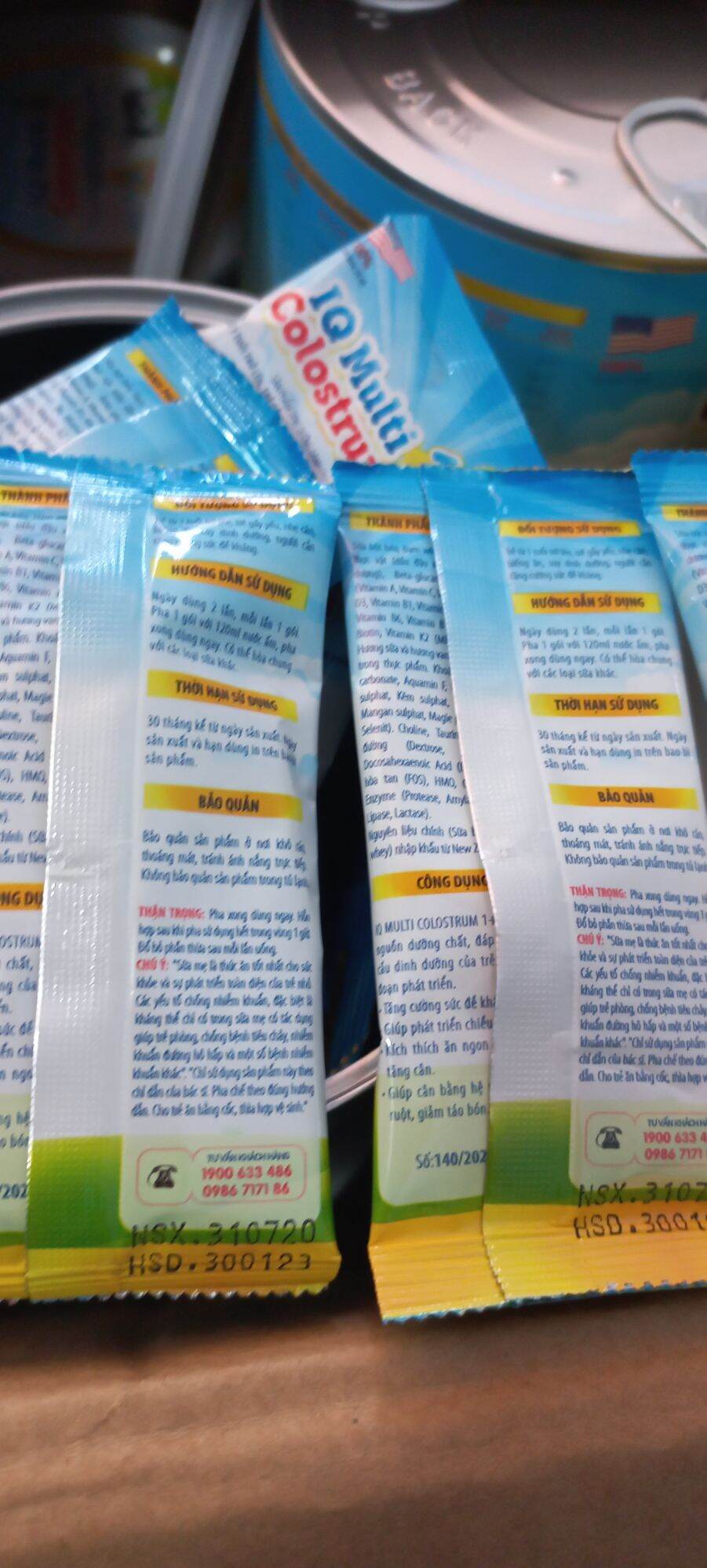 Sữa bột 60 gói 1 h hộp hêt date cho thú cưng