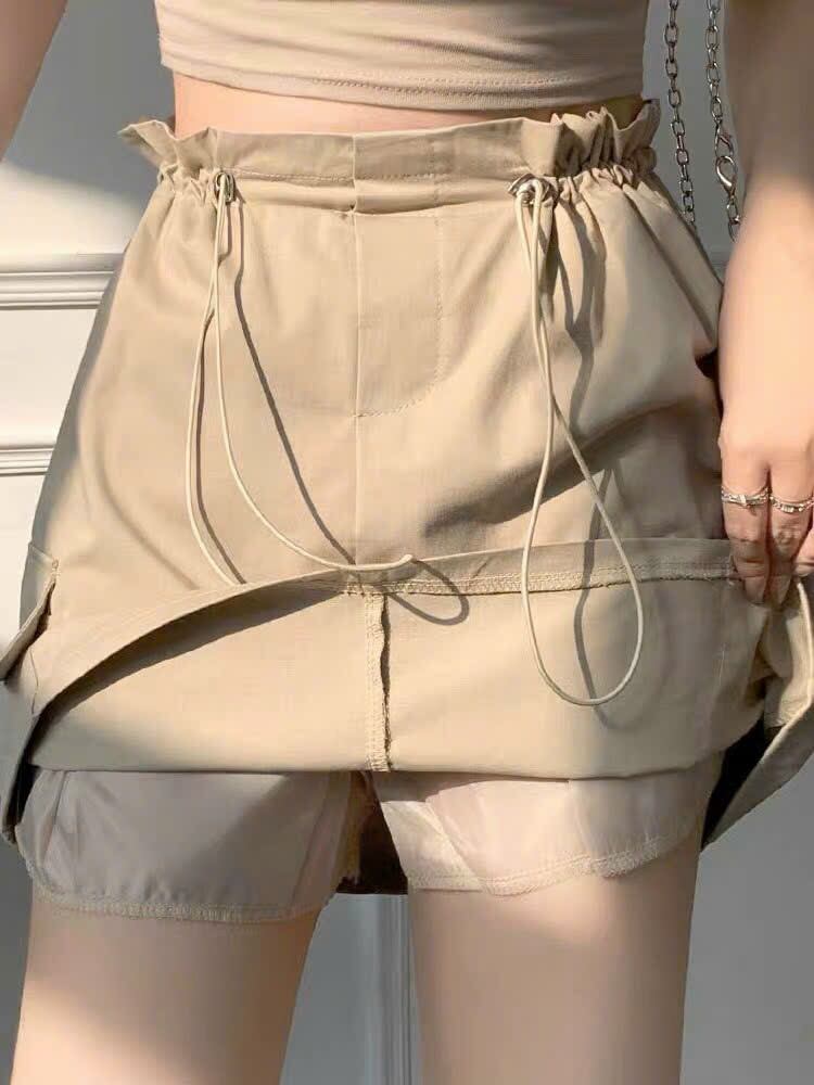 chân váy cạp rút, chất kaki cứng from 40-55kg