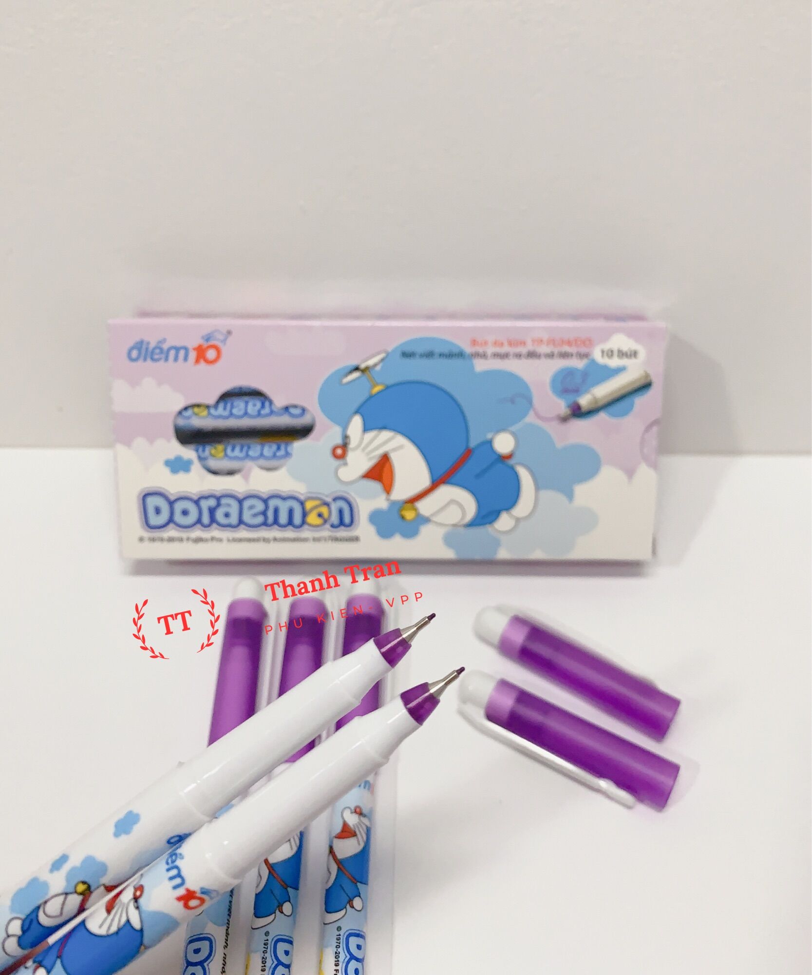 Hộp 10 cây bút lông kim FL-04/DO mực tím