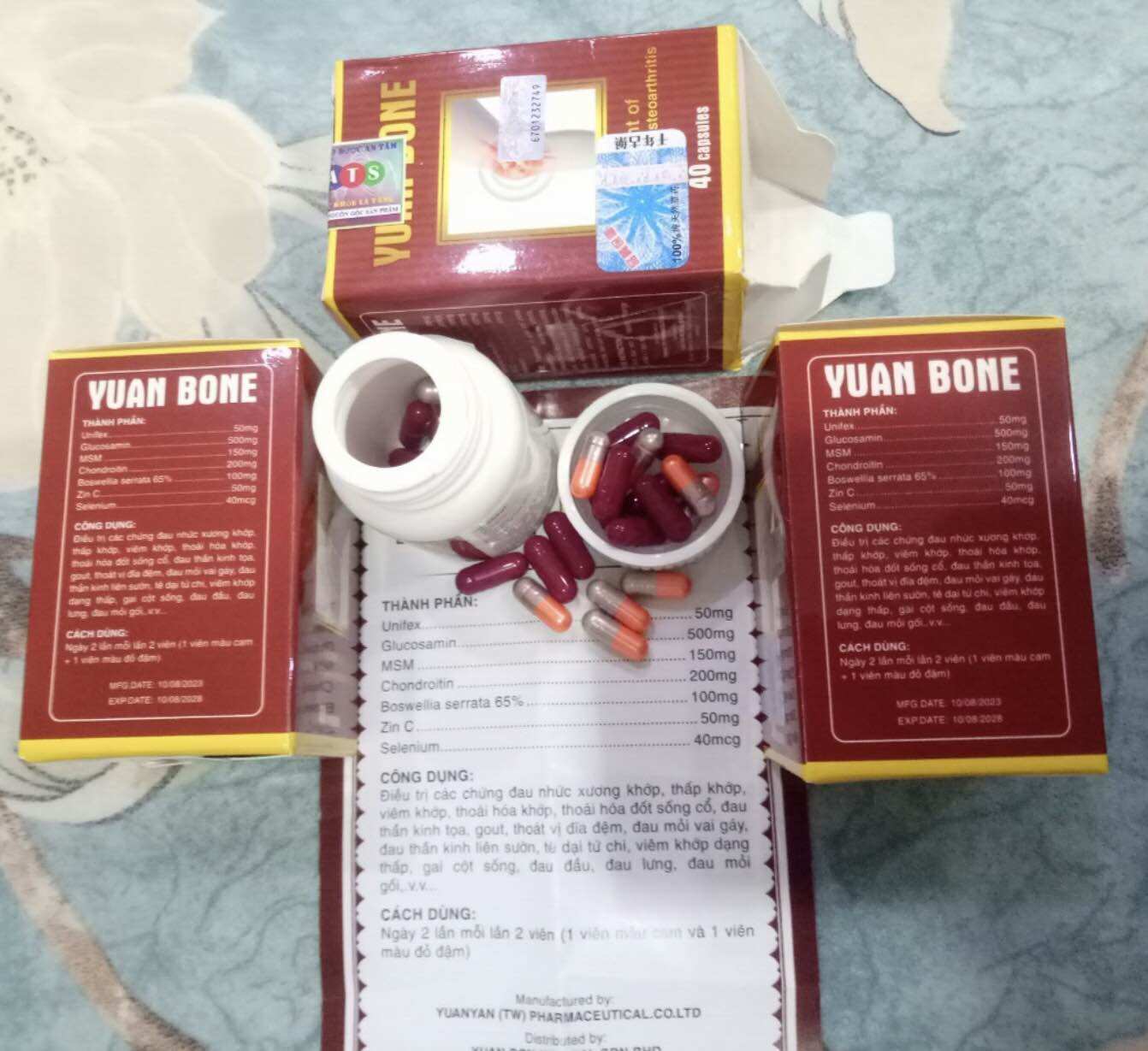 [HCM]Xương Khớp Yuan Bone Malaysia ( Hộp 40 Viên )