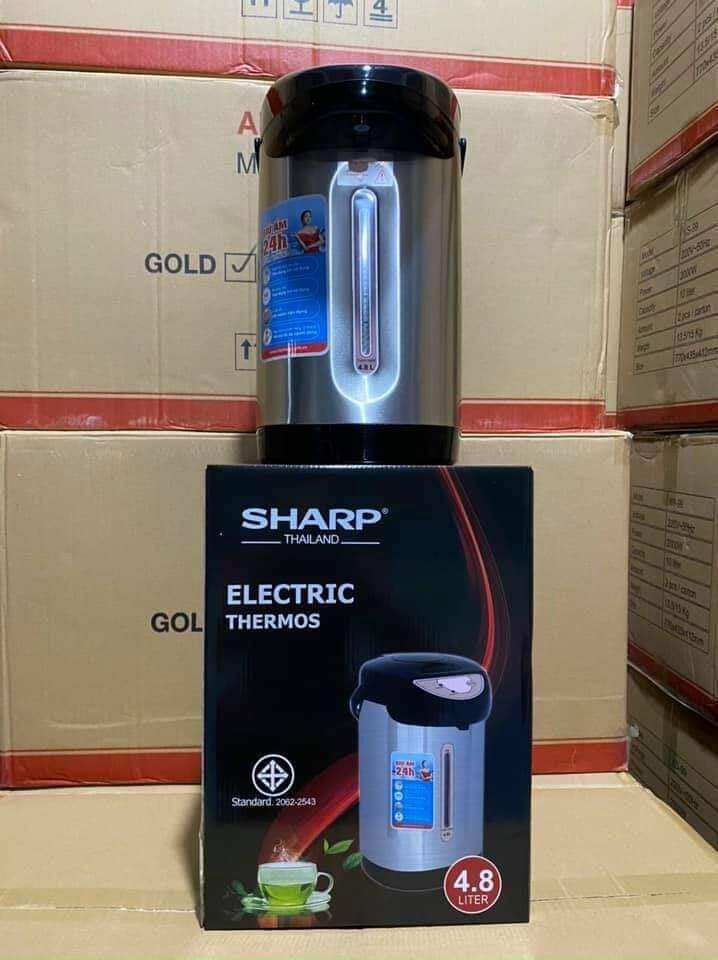 BÌNH THỦY ĐIỆN PHÍCH ĐIỆN SHARP 4.8 LÍT MẪU MỚI