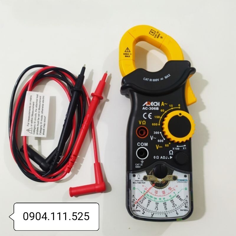 [HCM]Ampe kìm đo dòng AC APECH AC-306B (600A)