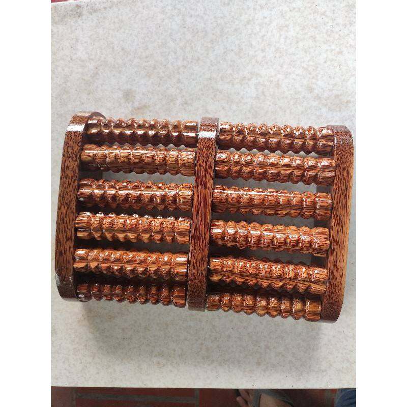 Bàn Lăn Chân Massage Gỗ Dừa