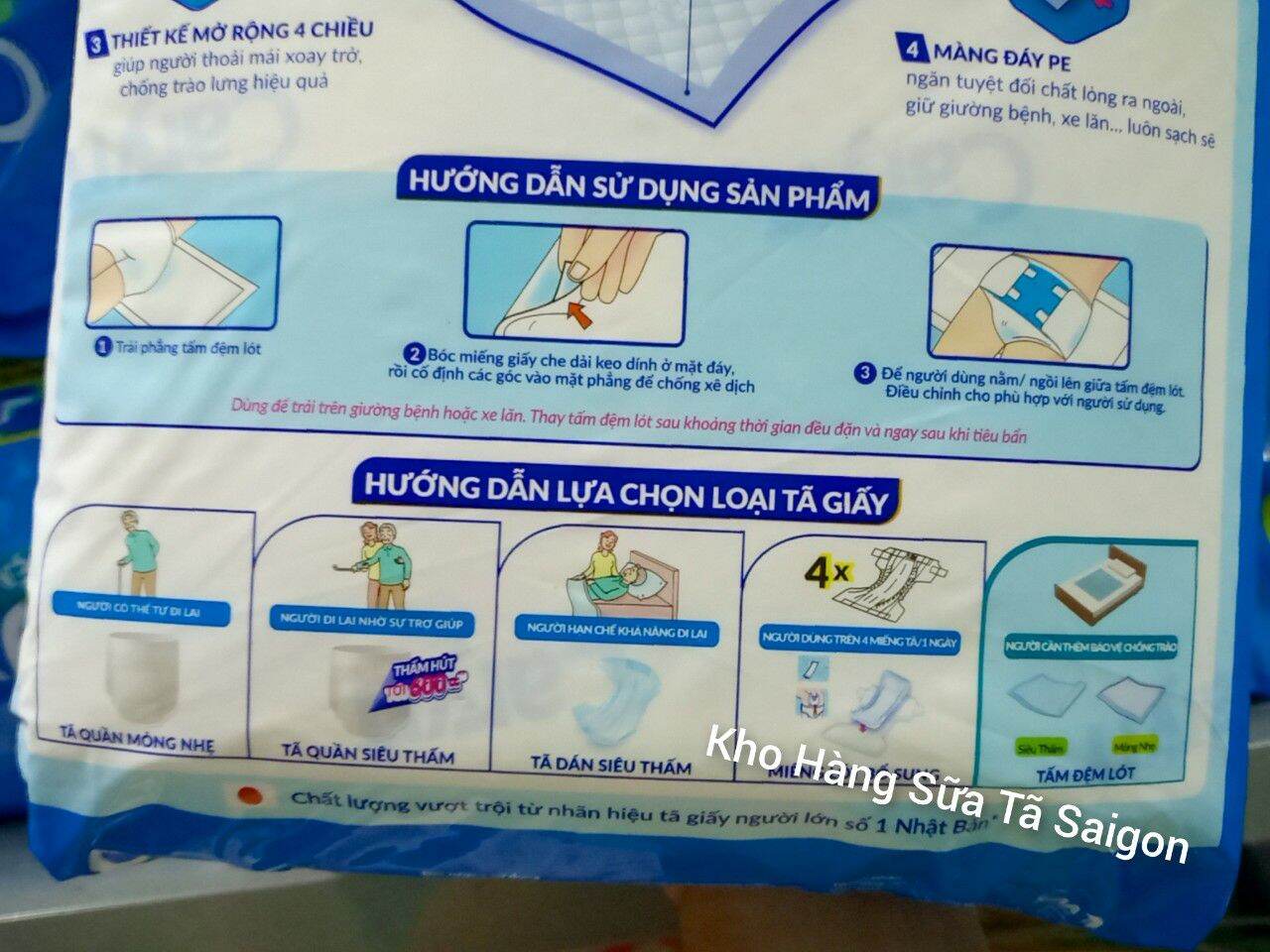 Tấm lót Caryn size 60 x 70cm bịch 14 miếng