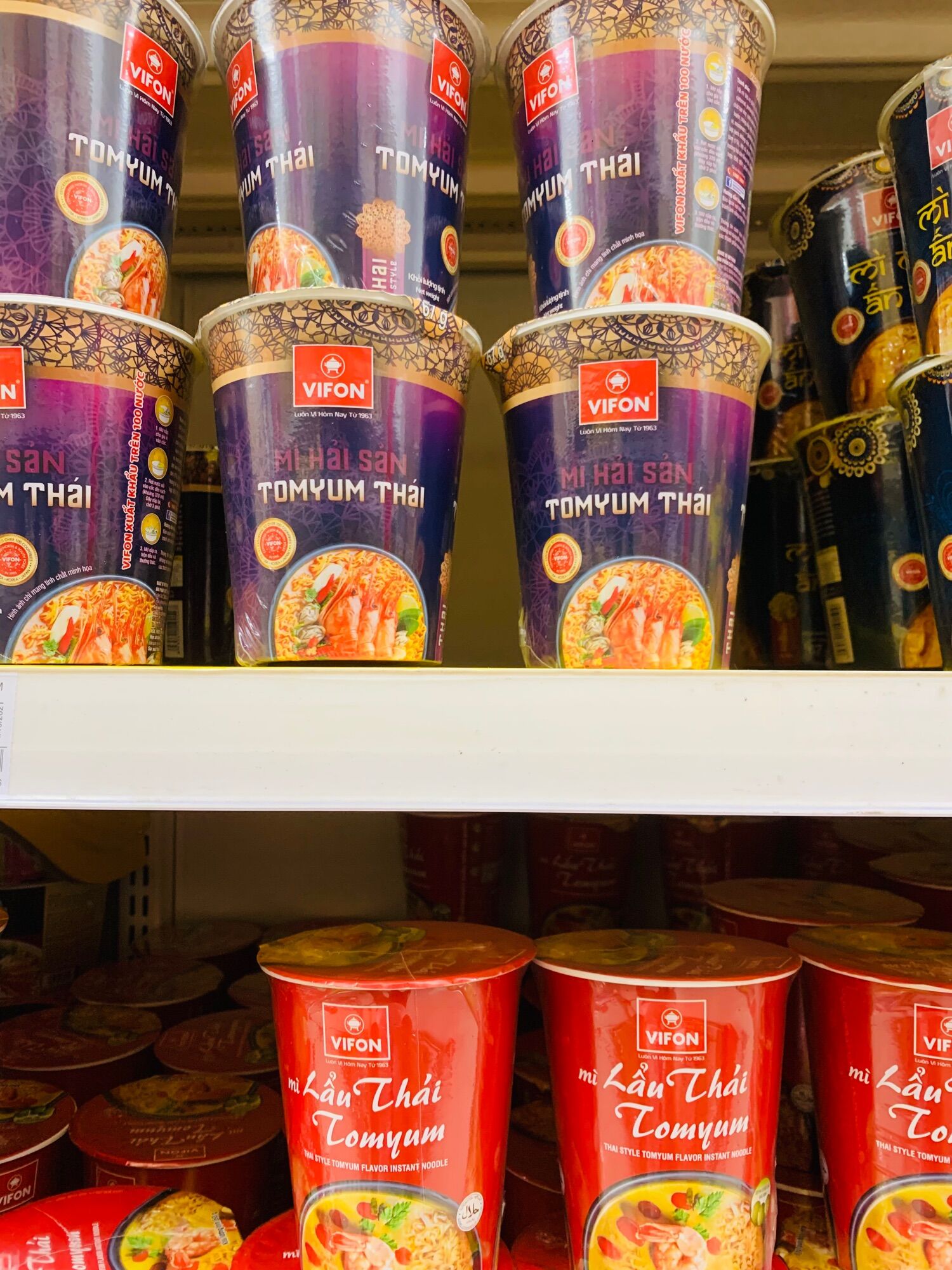 Mì ly Vifon lẩu thái tomyum/ hải sản tomyum 60g