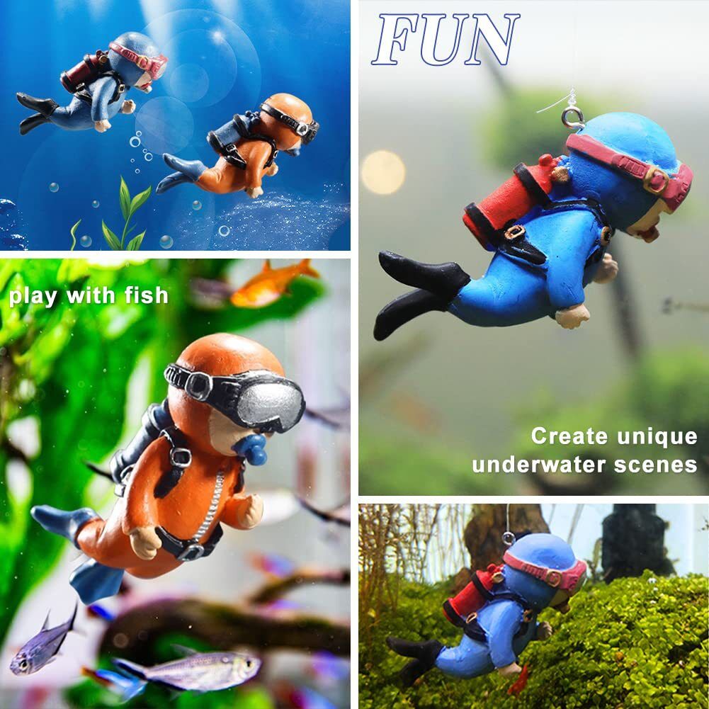Mô hình thợ lặn - Trang trí bể cá - Mr Fish