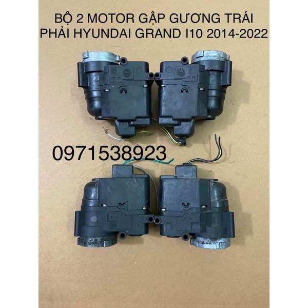 Bộ 2 motor gập gương trái phải hyundai grand i10 2014-2022 bãi xịn tháo xe
